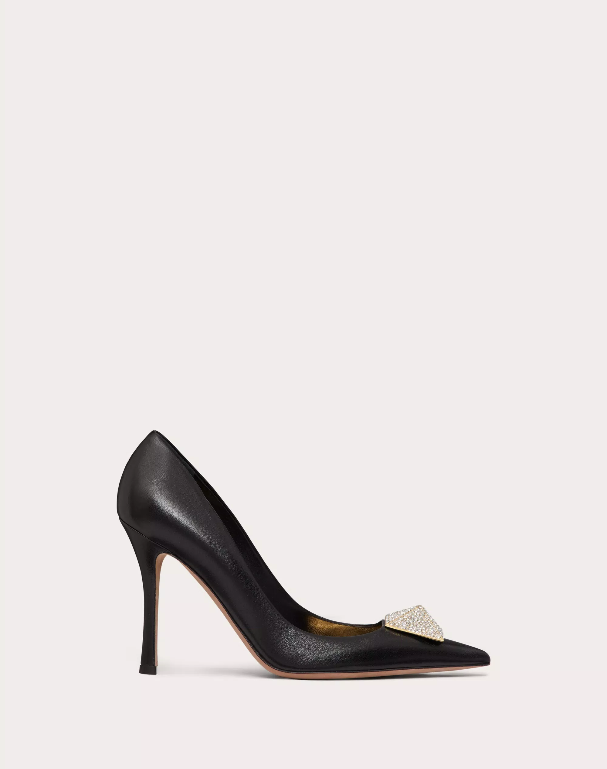 VALENTINO GARAVANI ONE STUD PUMP WITH CRYSTALS 100MM